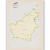 ボル図解入りの、写真付きのネオの地図 シール (正面)