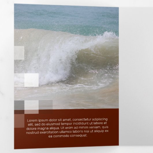 ボル素晴らしドー透コンテンポラリー過性 三つ折りカード (内部最初)