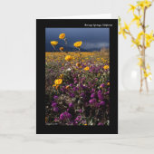 ボレゴ春ズ（カリフォルニア） カード (黄色い花)