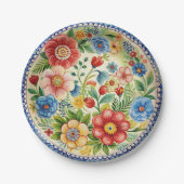 ボレスラウィエックスポーランドポラリーフローラ紙プレートセット ペーパープレート (正面)