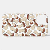 ボレタス又はポルチーニキノコのシームレスパッテ Case-Mate iPhoneケース (裏面 (横))