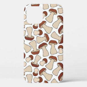 ボレタス又はポルチーニキノコのシームレスパッテ iPhone 12ケース