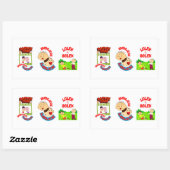 ボレック及びロレック 長方形シール (シート)