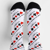 ボレドムブリッジ遊4枚のカードスーツをスタンプ ソックス (上部)