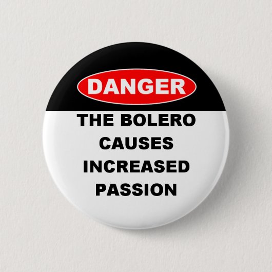 ボレロボタンの危険 缶バッジ (正面)