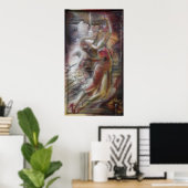 ボレロ，ボレロプリントのポスターは女絵画性をドラック ポスター (ホームオフィス)