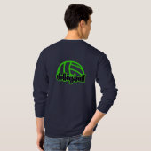 ボレー救スとメンズロングスリーブティー Tシャツ (裏面フル)