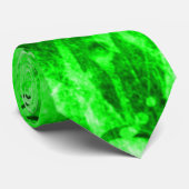 ボロの人の緑のしぶきのサテン力のタイ ネクタイ (ロール)