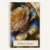 ボロケパーソナライズされた花 ノートブック (正面)