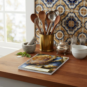 ボロケ花パーソナライズされたレシピ ノートブック