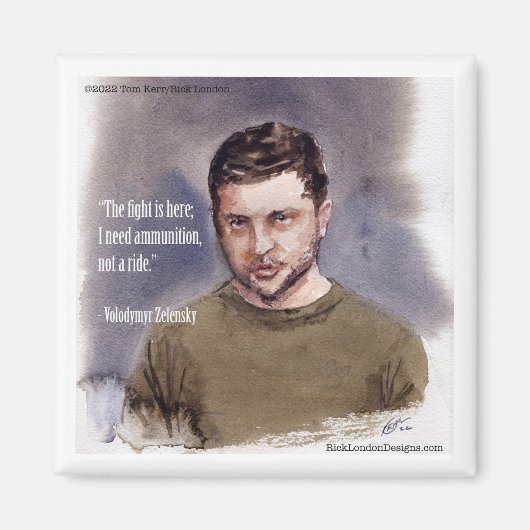 ボロディミール・ゼレンスキー マグネット (正面)