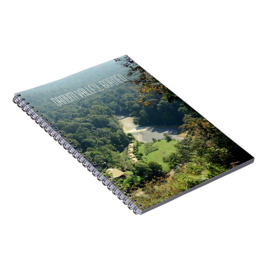 ボロネオの雨林のジャングルの空中写真の記念品 ノートブック (右側)