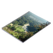 ボロネオの雨林のジャングルの空中写真の記念品 ノートブック (左側)