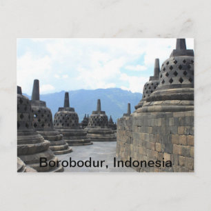 ボロボドゥールブディスト寺院,インドネシア ポストカード