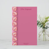 ボロボロのハート縁ど 便箋 (スタンド正面)