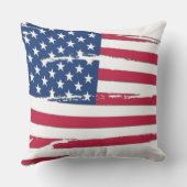 ボロボロの米国国旗 クッション (裏面)