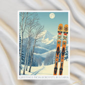 ボロヴェツ、ブルガリアのスキー休暇レトロポストカード ポストカード