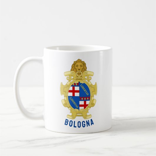 ボローニャの紋章 - イタリア コーヒーマグカップ (左)