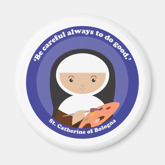ボローニャの聖キャサリン マグネット (正面)