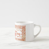 ボローニャイタリアアンティークヴィンテージアートウッドカービングシール エスプレッソカップ (右)