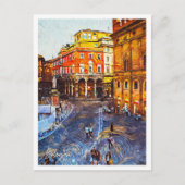 ボローニャイタリア美しい油絵を描シティ ポストカード (正面)