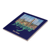 ボローニャエミリア – ロマーニャイタリアヴィンテージ土産 タイル (側面)