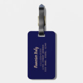 ボローニャエミリア – ロマーニャイタリアヴィンテージ土産 ラゲッジタグ (裏面縦)