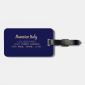 ボローニャエミリア – ロマーニャイタリアヴィンテージ土産 ラゲッジタグ (裏面横)