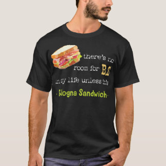 ボローニャサンドイッチバローニーソーセージ揚げジャンボデイL Tシャツ