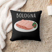 ボローニャソーセージグルメバロニーモルタデララバー クッション (ブランケット)