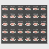 ボローニャソーセージグルメバロニーモルタデララバー ラッピングペーパー (フラット)