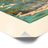 ボローニャ・イタリア・ニュルンベルク年代記の中世の本 ポスター (コーナー)