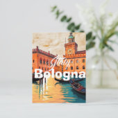 ボローニャ イタリア 旅行 はがき, ボローニャ 旅行 アート ポストカード (スタンド正面)