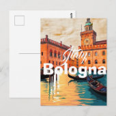 ボローニャ イタリア 旅行 はがき, ボローニャ 旅行 アート ポストカード (正面/裏面)