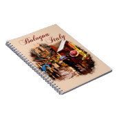 ボローニャ、イタリア:雨のショッピング ノートブック (右側)