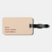 ボローニャ、イタリア：雨のショッピング ラゲッジタグ (裏面横)