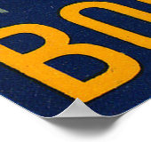 ボローニャ、シティ建物、イタリア、ヴィンテージ旅行 ポスター (角)