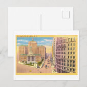 ボローホールinブルックリン，ニューヨーク，ヴィンテージトラベル ポストカード (正面/裏面)