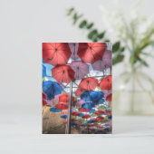 ボロー・マーケットのアンブレラ・アート、ロンドン ポストカード (スタンド正面)