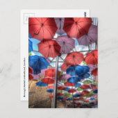 ボロー・マーケットのアンブレラ・アート、ロンドン ポストカード (正面/裏面)