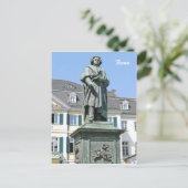 ボンのルートヴィヒ・ヴァン・ベートーベンの記念碑 ポストカード (スタンド正面)