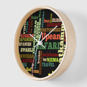 ボンアイリッシュイタリアンサファリ八和航海 壁時計 (傾斜)