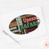 ボンアイリッシュイタリアンサファリ八和航海 楕円形シール (封筒)