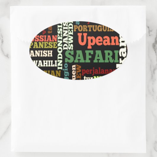 ボンアイリッシュイタリアンサファリ八和航海 楕円形シール (バッグ)