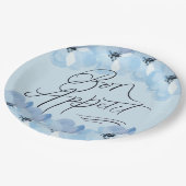 ボンアッペティットブルーフローラ ペーパープレート (アングル)