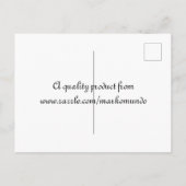 ボンアニー新年フランスのヴィンテージ穴 ポストカード (裏面)