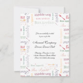 ボンアペティクラシックト型 招待状 (正面)