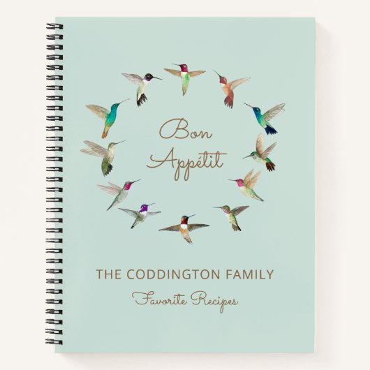 ボンアペティットカリフォルニアハミンバードレシピ ノートブック (正面)