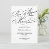 ボンアペティットリハ結婚したーサルディナー招待状 招待状 (スタンド正面)