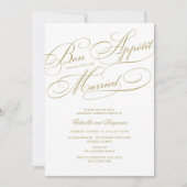 ボンアペティットリハ結婚したーサルディナー招待状 招待状 (正面)